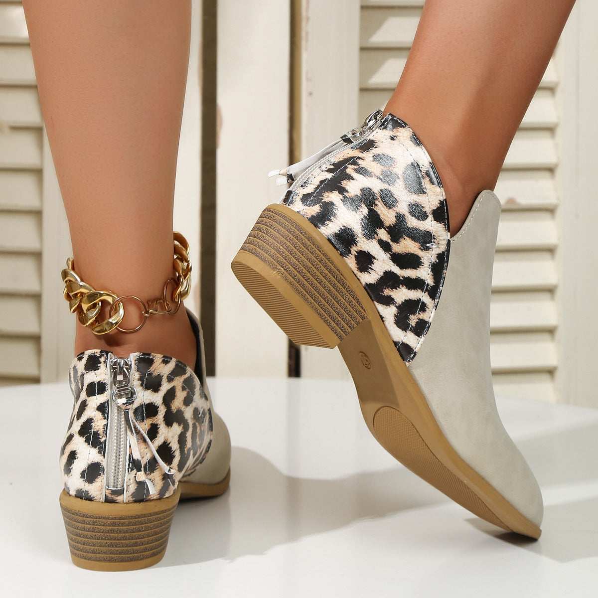 Sophie | Cool women boots leopard print