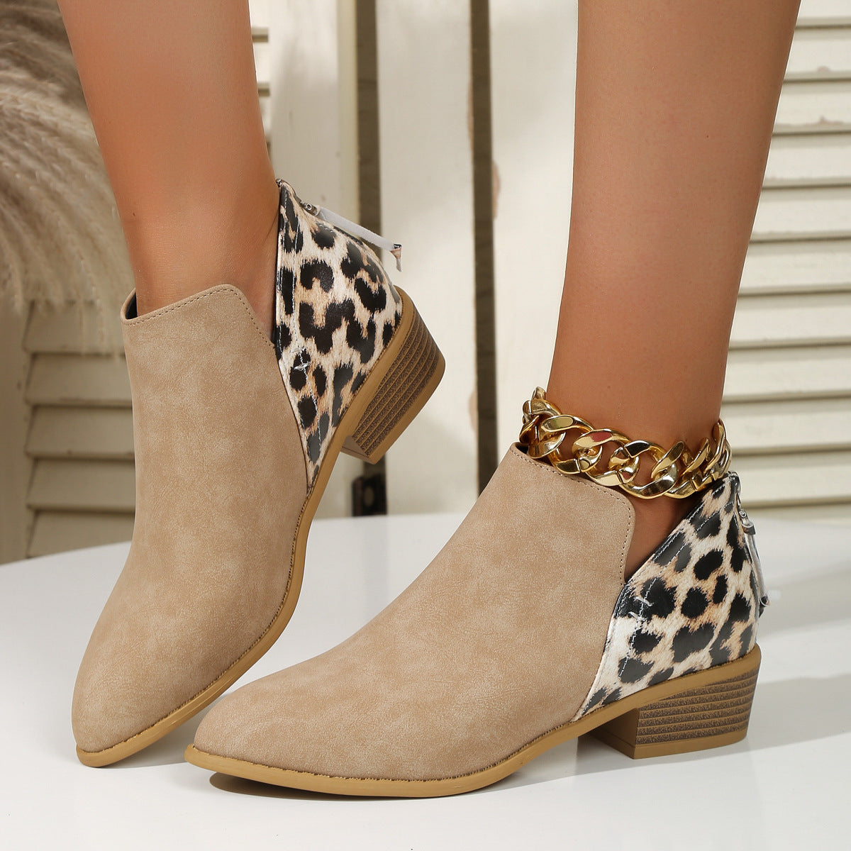 Sophie | Cool women boots leopard print