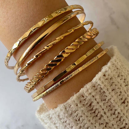 Golden bracelet set | -70%