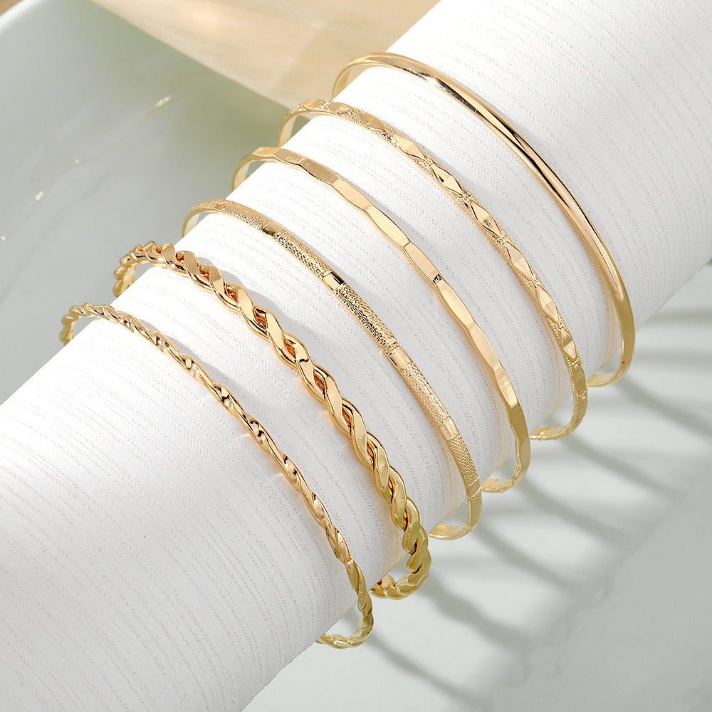 Golden bracelet set | -70%