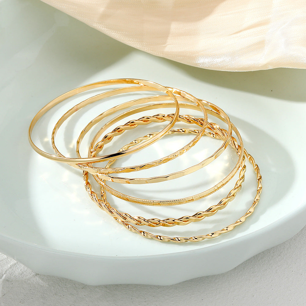 Golden bracelet set | -70%